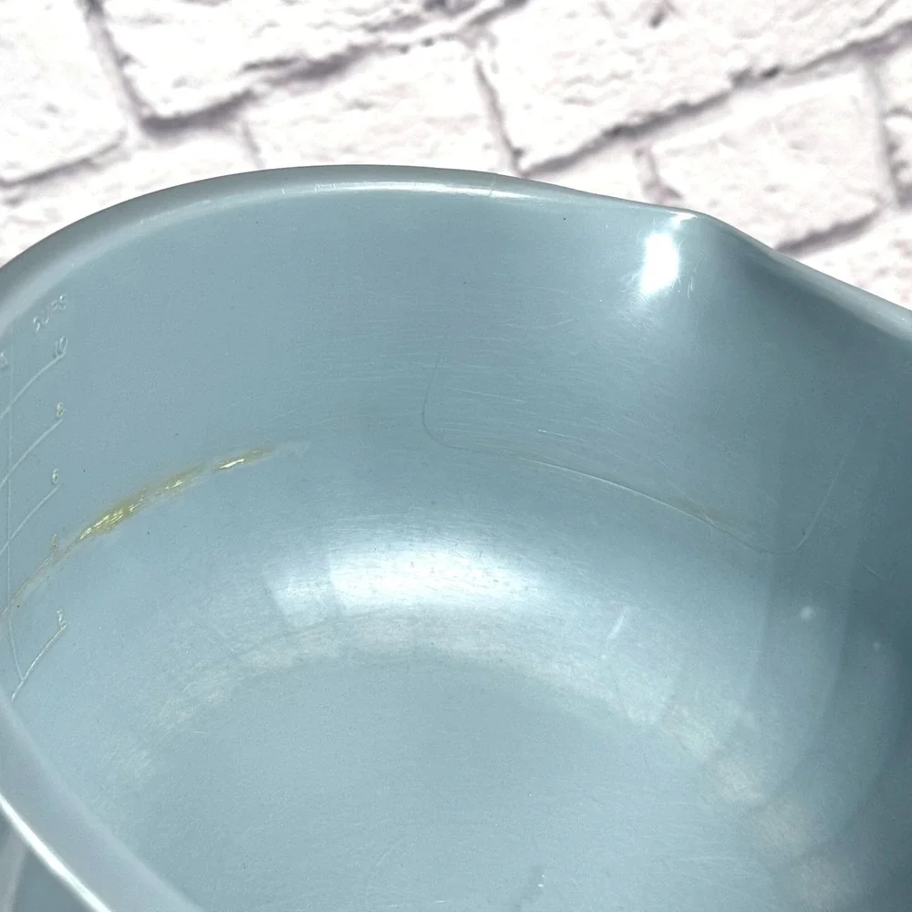 Vintage Shamrock Neatway Blue Swirl 2.5 QT Plastic Mixing Batter Bowl 10Cup READ